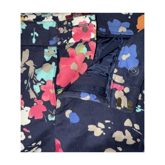 Merona Floral Stretch Ankle Dress Pants - Size 8 - Picture 4 of 8